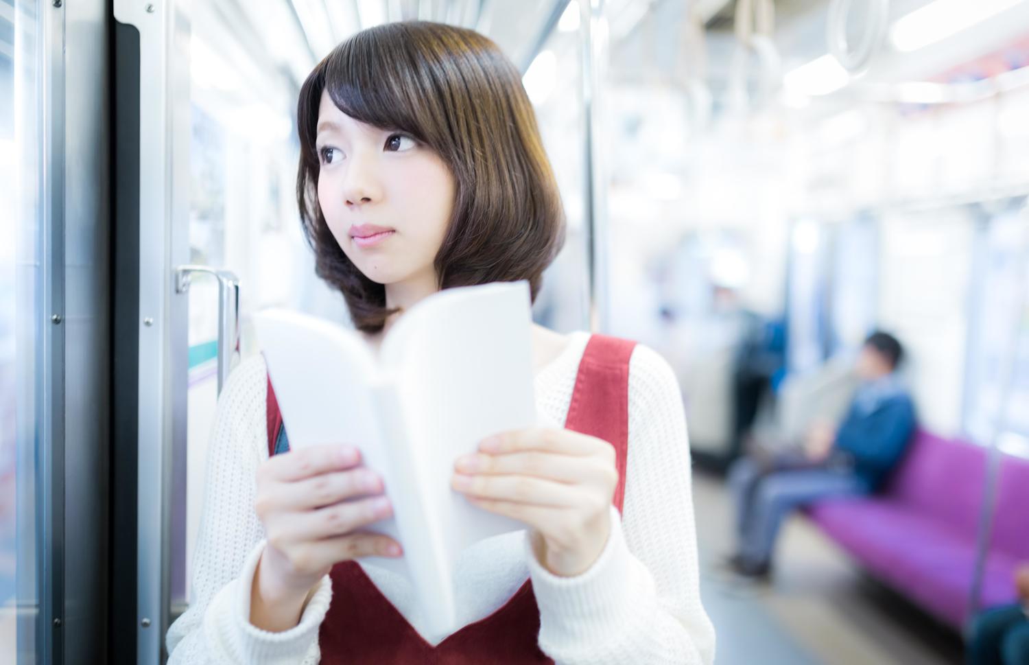 通勤電車で読書